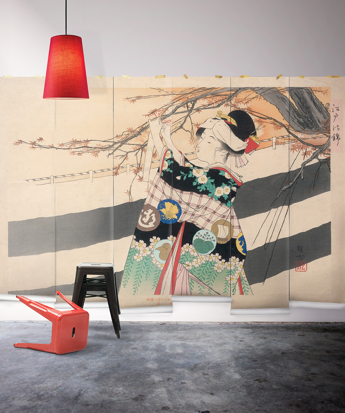 Geishas garden is a Japanese wall mural