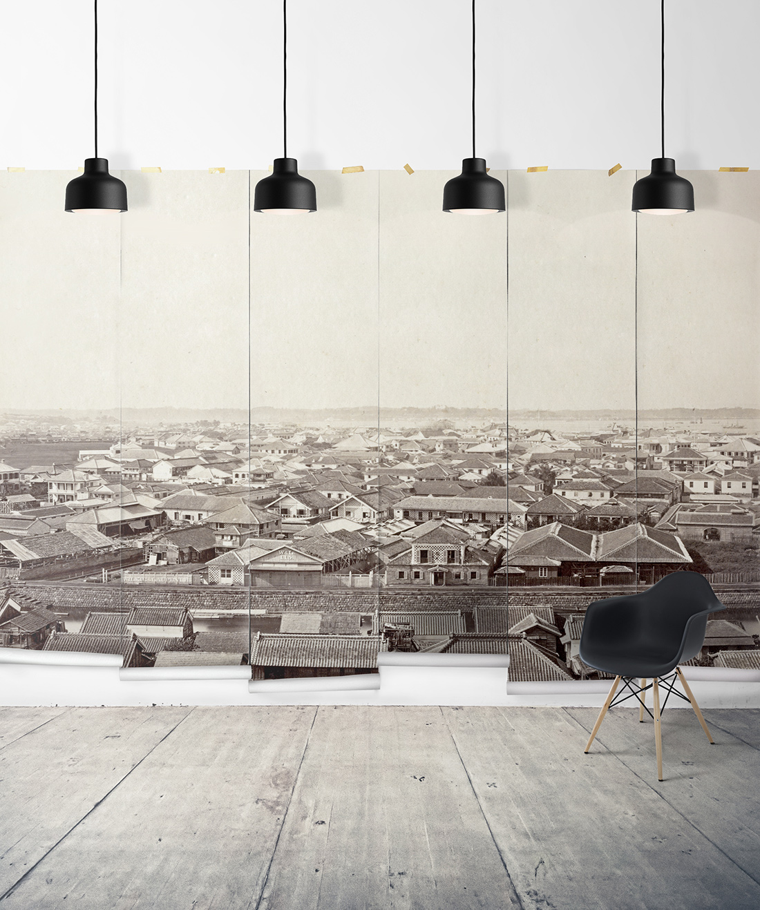 Wilkie & Laufenbee is a vintage town Mural