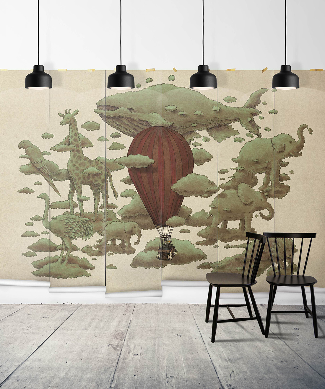 Cloud Watching is a Hot Air Balloon wallpaper