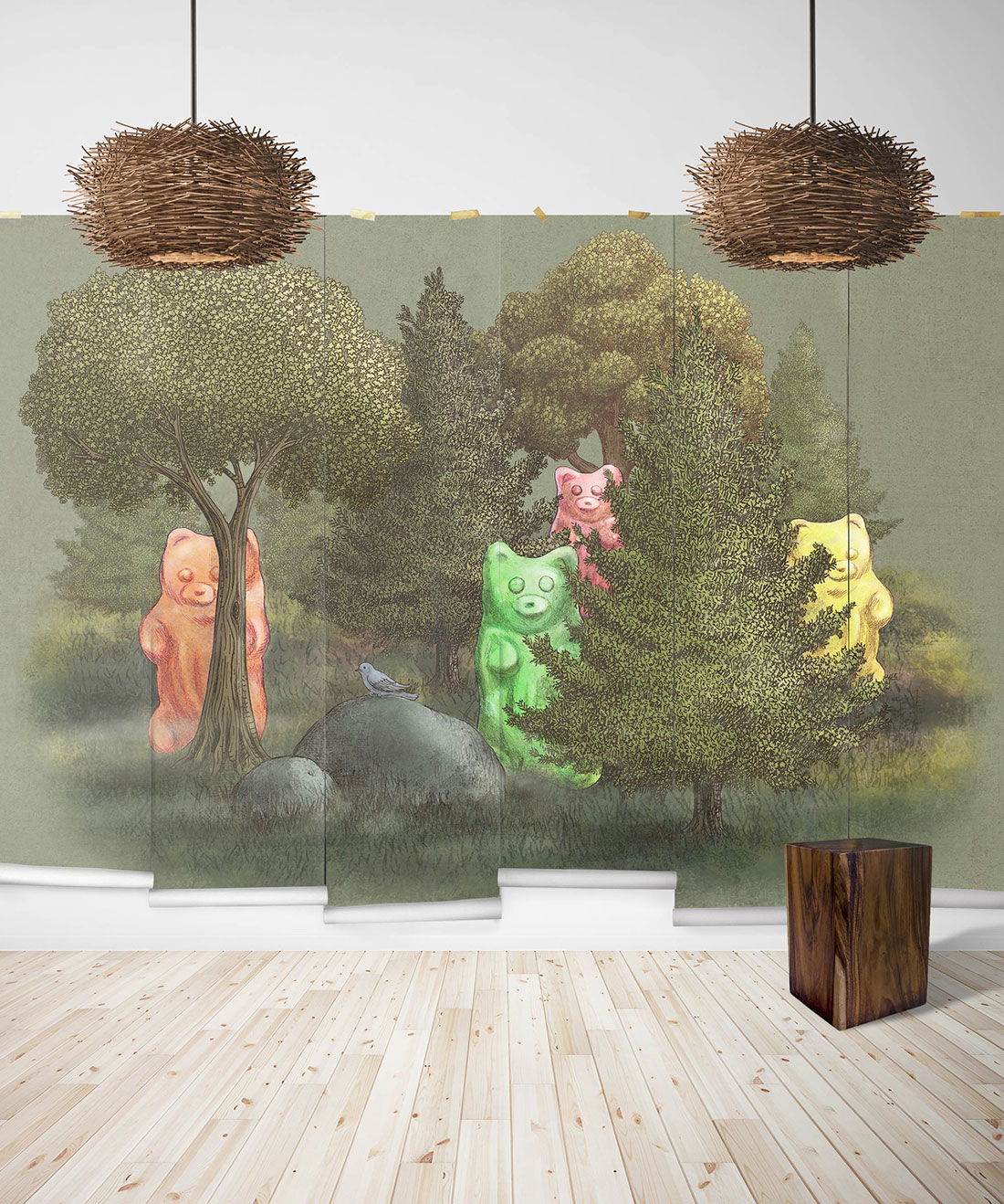 Wild Gummy Bears is a wall mural