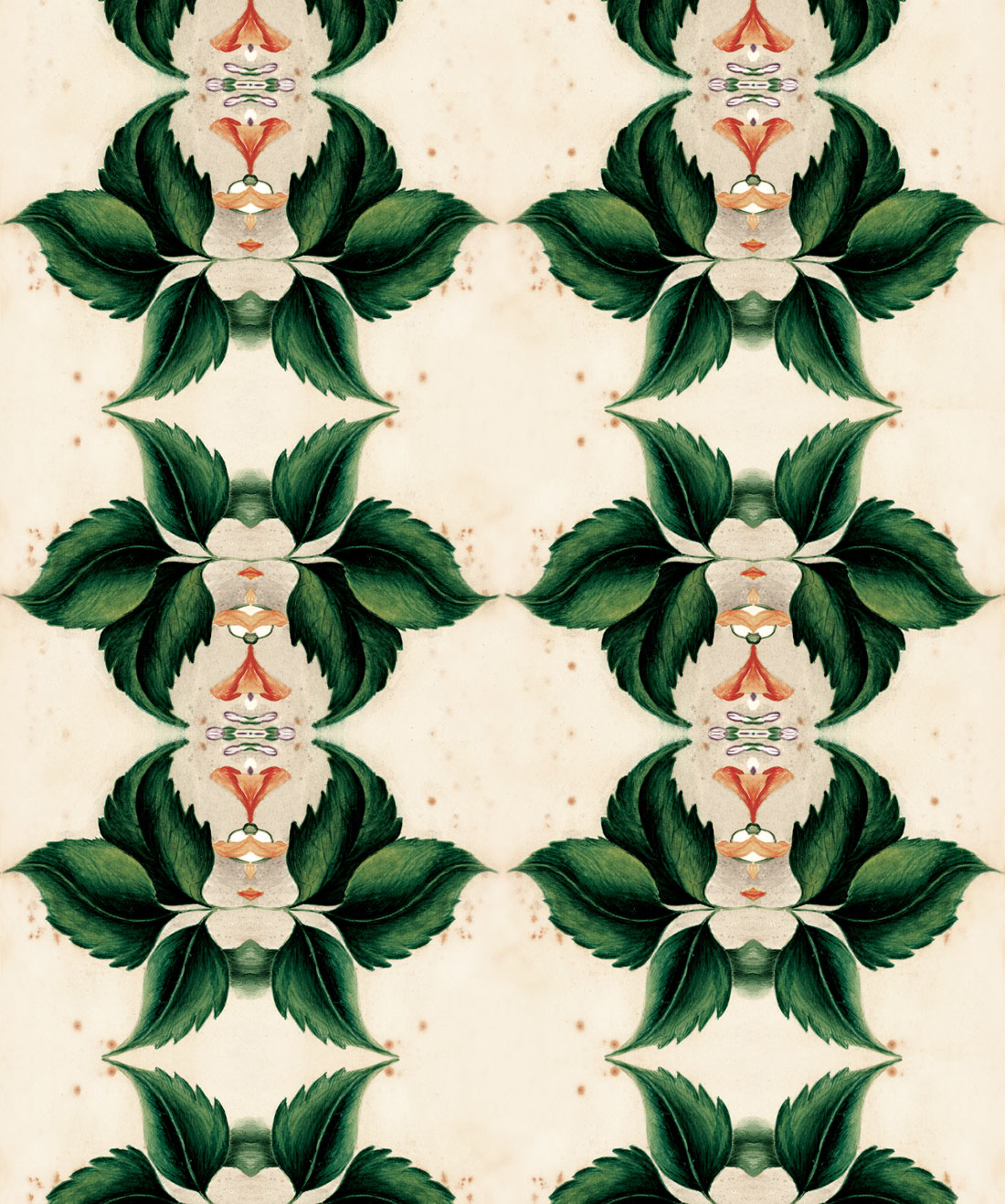 Euphemia 2 is an eclectic green Wallpaper