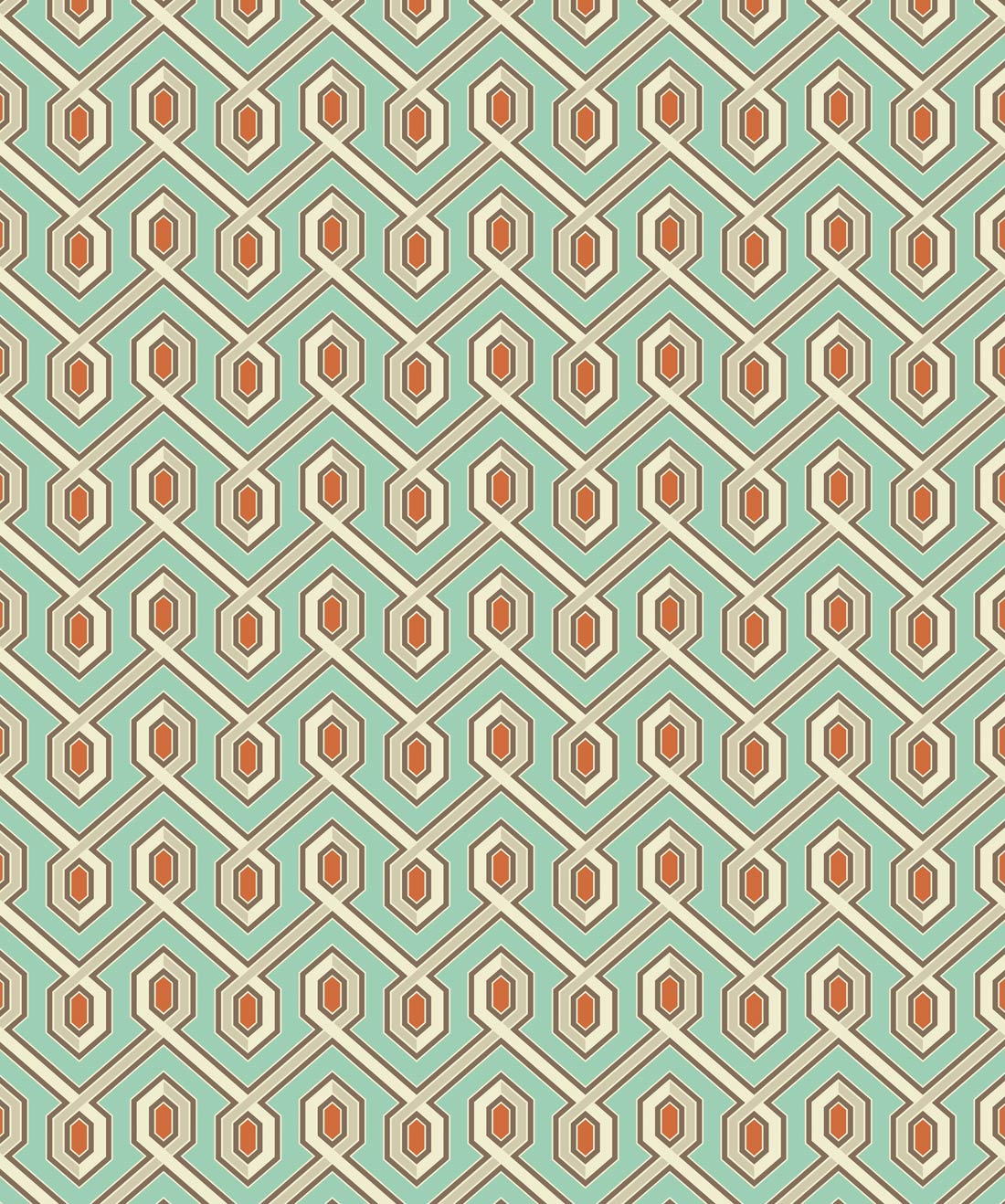 Mountain Gem is a fresh geometric wallpaper