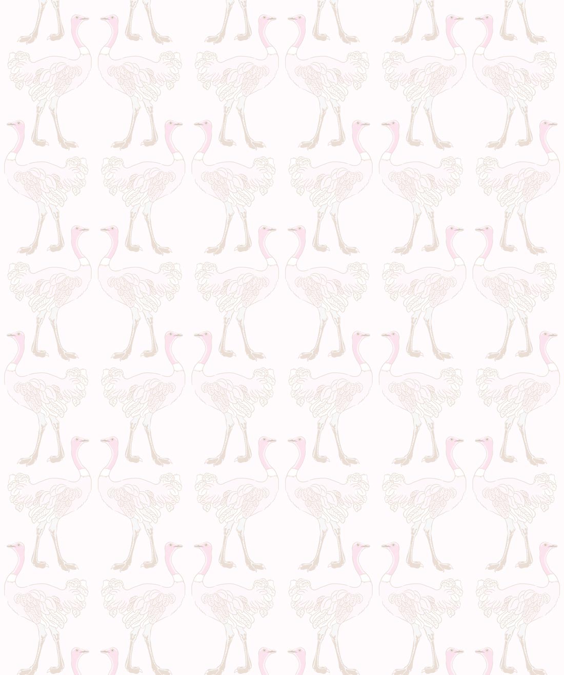 Ostrich Strut Blushing Pink