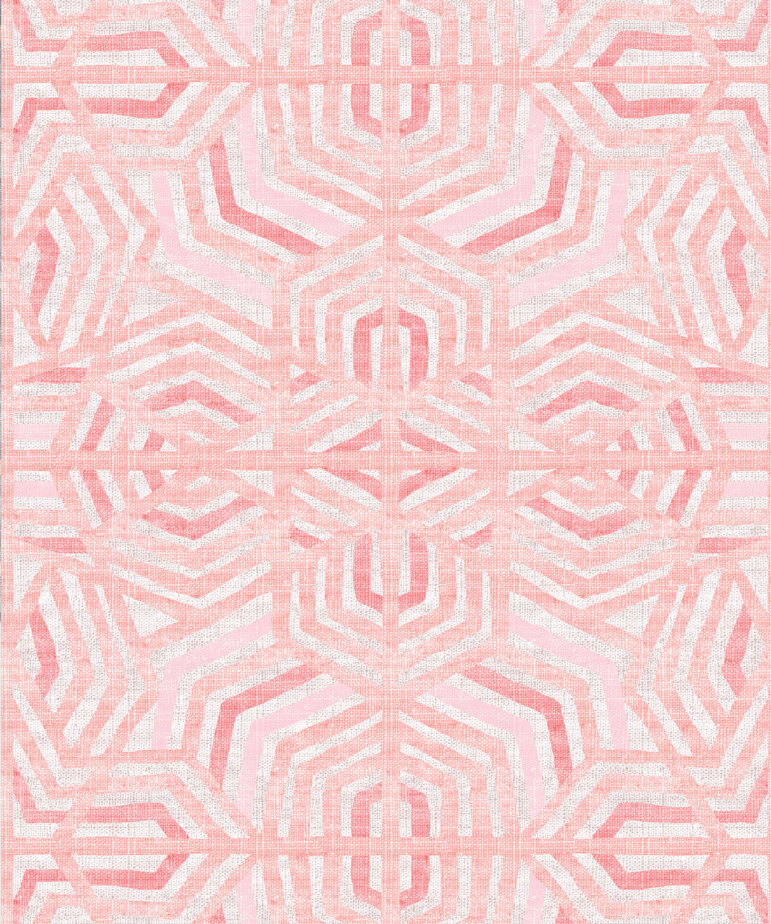 Bedouine in Coral is a Tribal Wallpaper