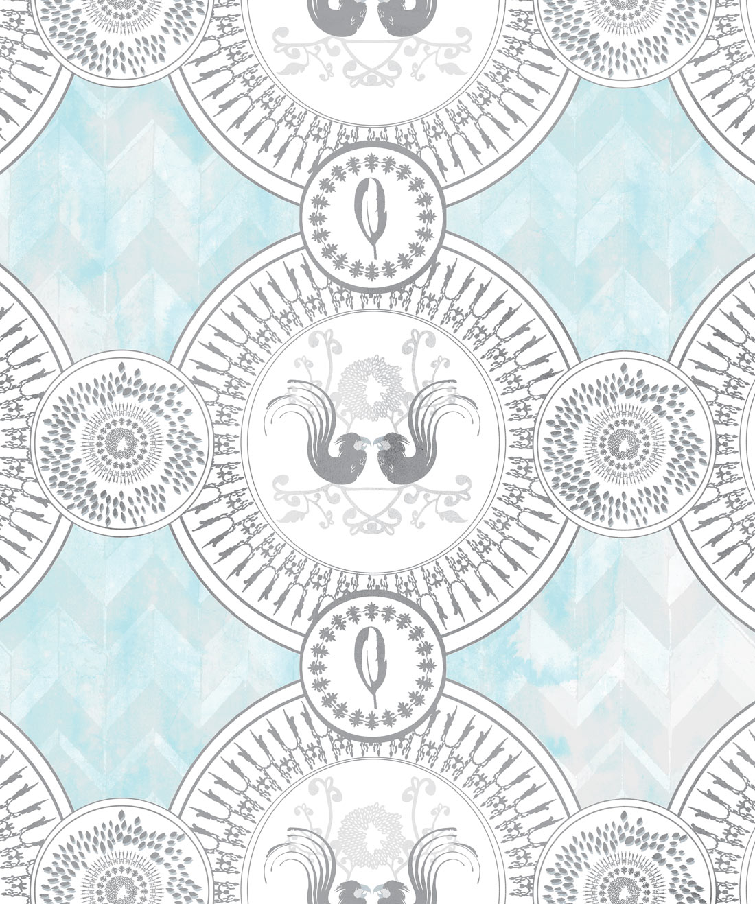 Parlour Paridiso in Beach is a Luxurious wallpaper