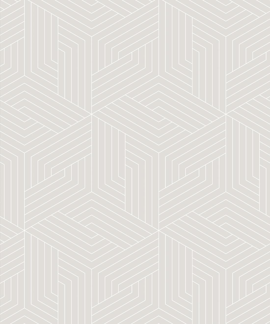 Warm Grey Geometric Illusions Wallpaper • Geometric Wallpaper • Milton & King