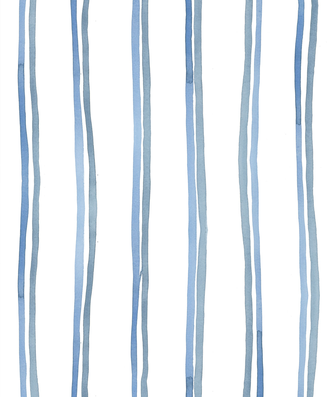 Double Inky Stripe • Striped Wallpaper • Blue Striped Design • Georgia MacMillan • Milton & King USA