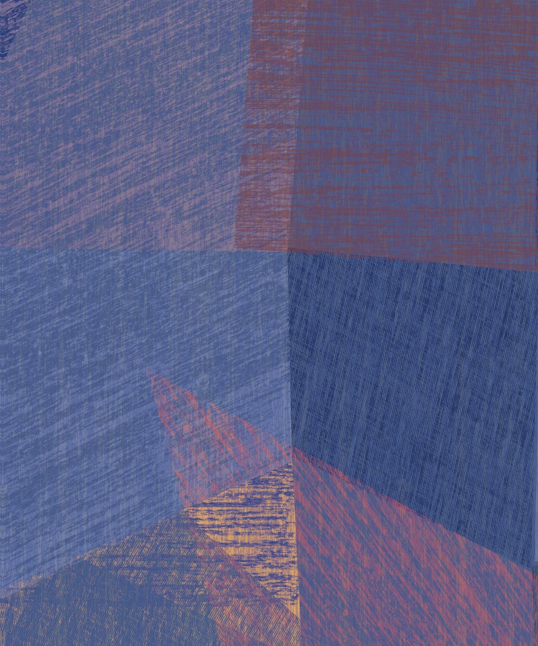 Chimera Wallpaper by Simcox • Color Cobalt • Colorful Geometric Abstract Wallpaper • Purple Wallpaper • Swatch