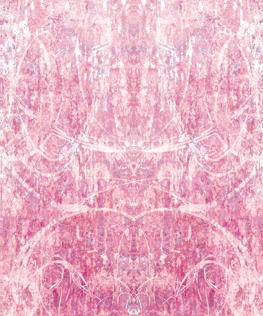 Hori Wallpaper by Simcox • Color Rose • colorful calligraphy Abstract Wallpaper • swatch