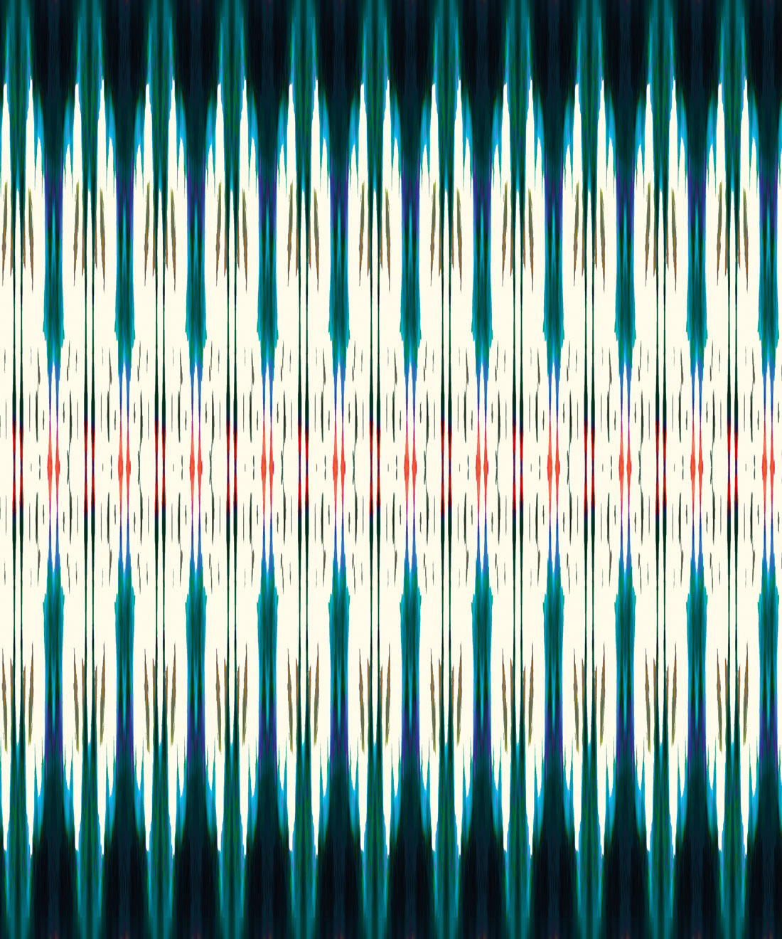 Ikat Wallpaper • Blue Wallpaper • Kitty McCall • Swatch
