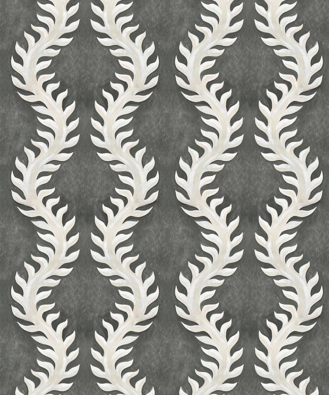 Fern Wallpaper • Gray Wallpaper • Swatch