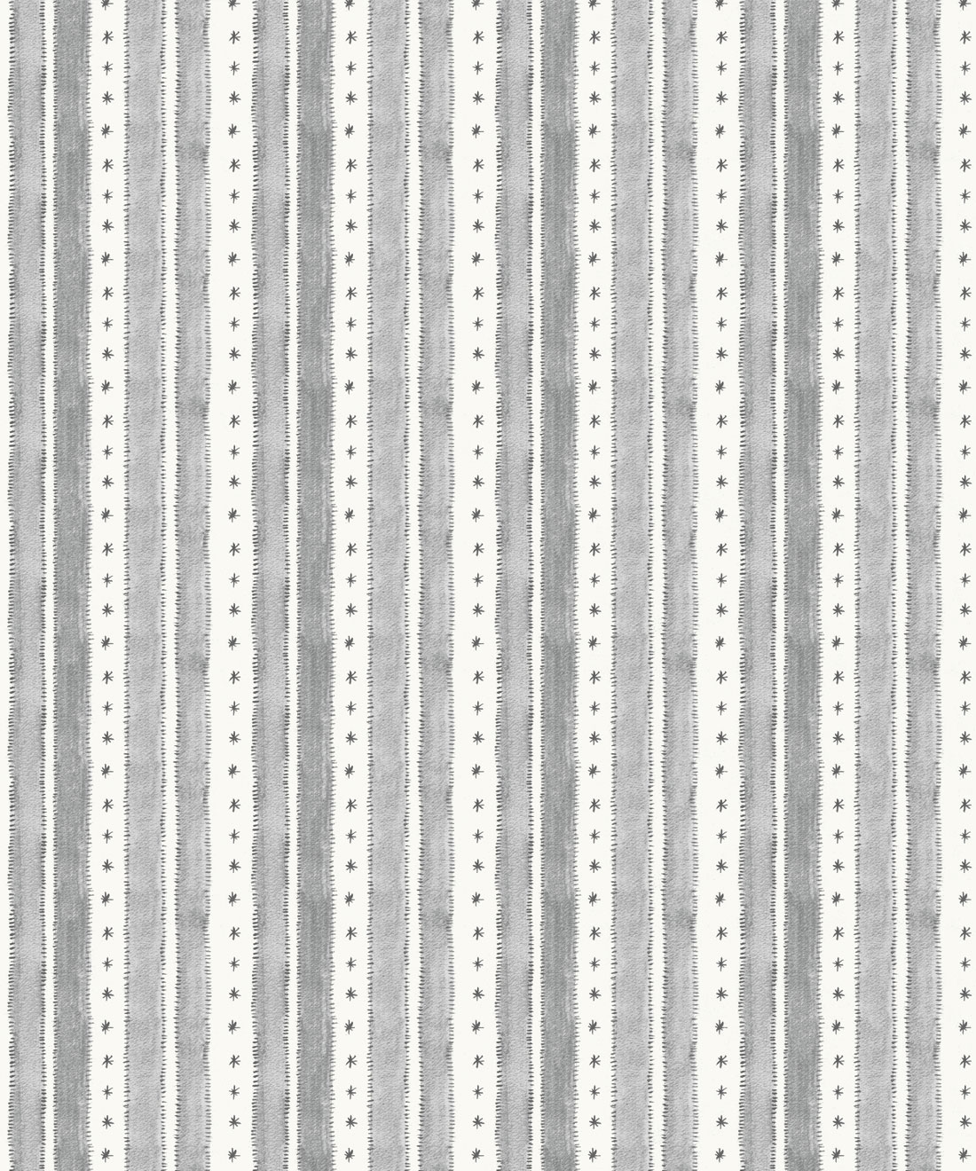 Star Stripe Wallpaper • Charcoal • Swatch