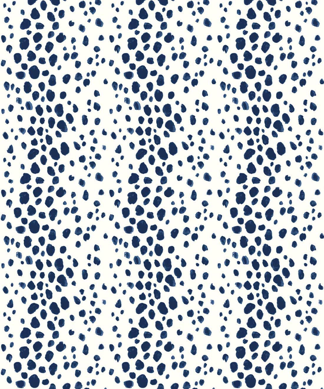 Park Avenue Wallpaper • Dianne Bergeron • Animal Print Wallpaper • Animal Spots Wallpaper • Indigo • Swatch