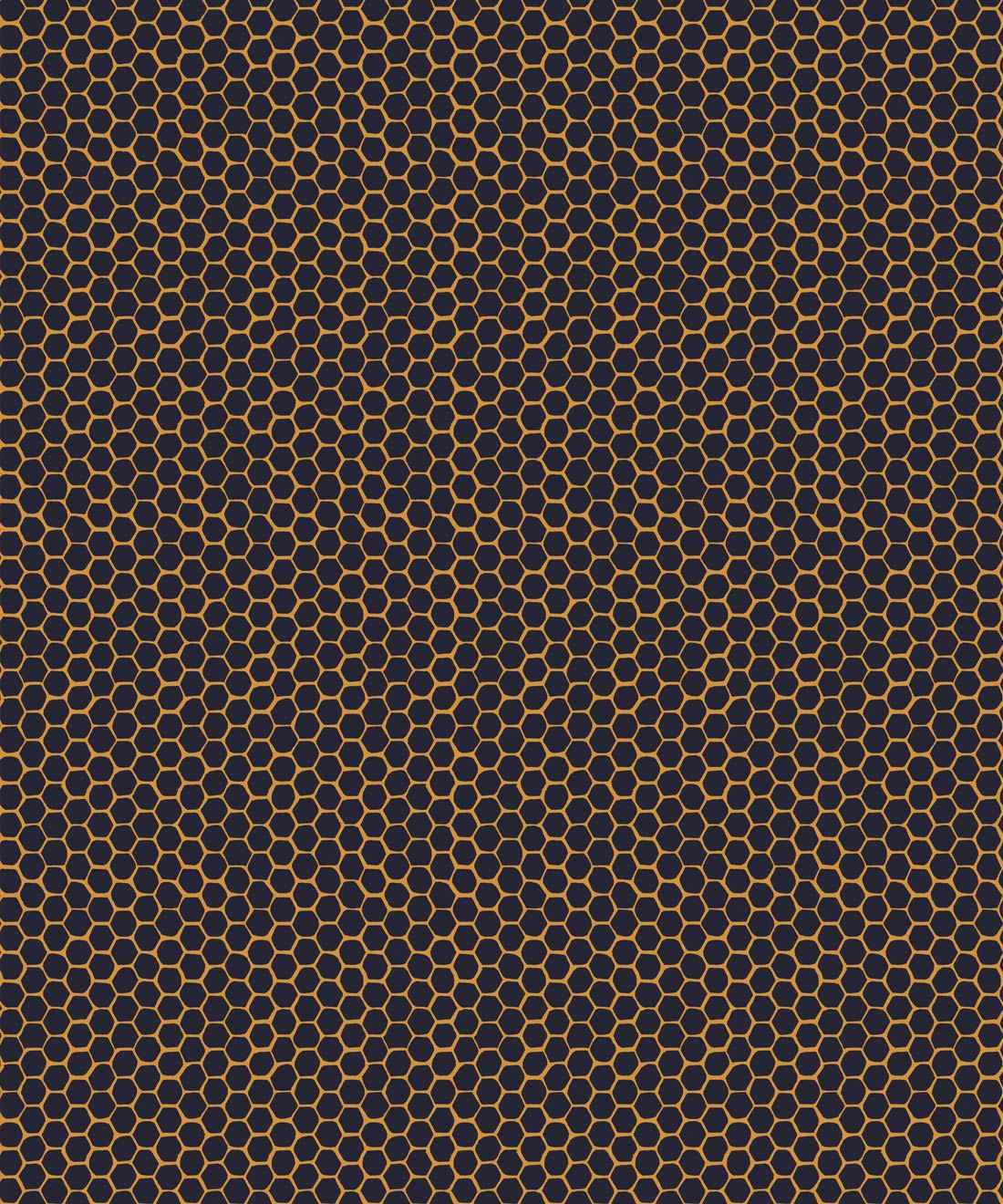 Honeycomb Geo Wallpaper • Geometric Bee • Hackney & Co. • Navy • Swatch