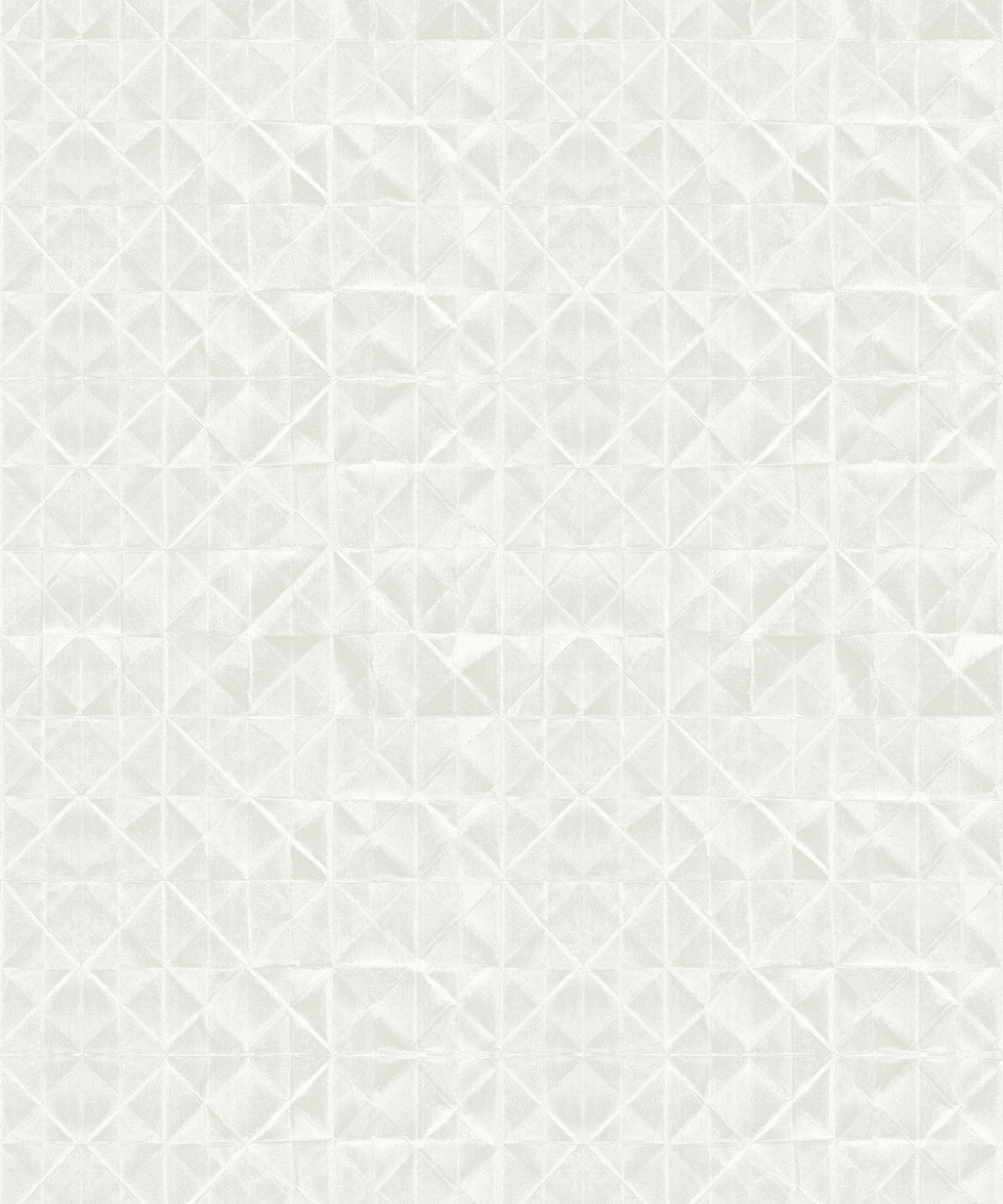 Fold Wallpaper • boho geometric • Shibori • White • Swatch
