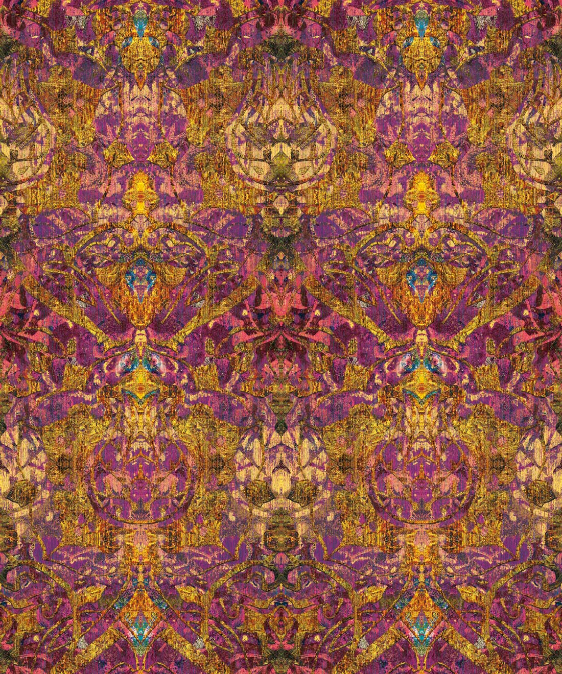 Damask Tulip Wallpaper • Mayala • Swatch