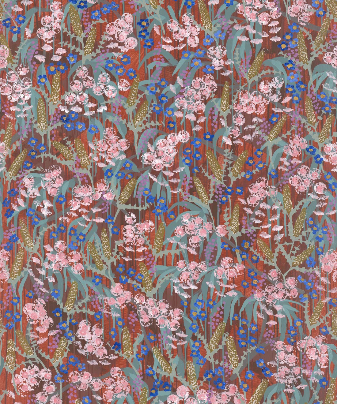 Feels Like Home Wallpaper • Tiff Manuell • Colorful Floral Wallpaper • Swatch