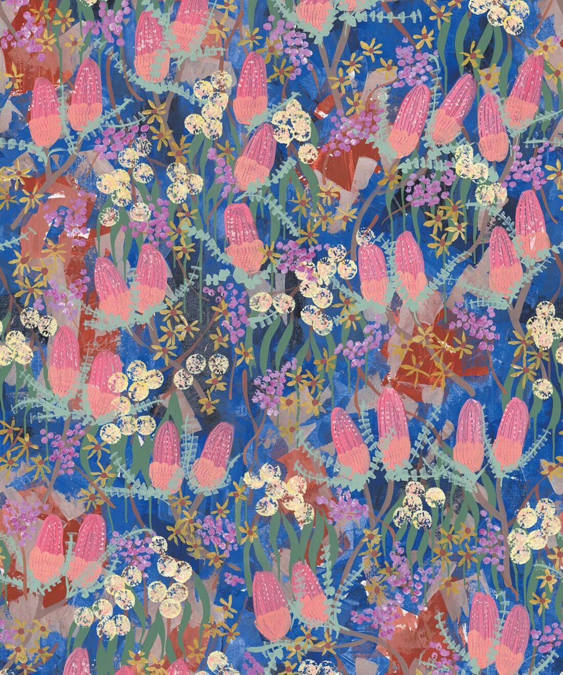 Garden Song Wallpaper • Tiff Manuell • Colorful Floral Wallpaper • Swatch
