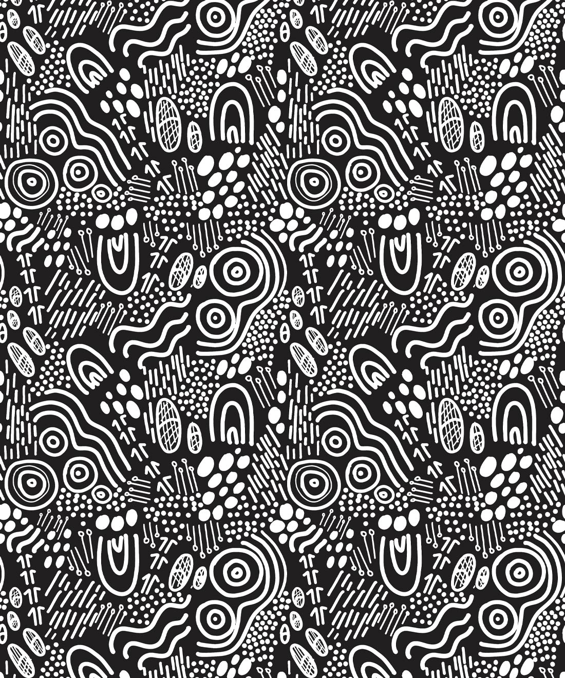 Landscapes Wallpaper • geometric • Black & White • Swatch