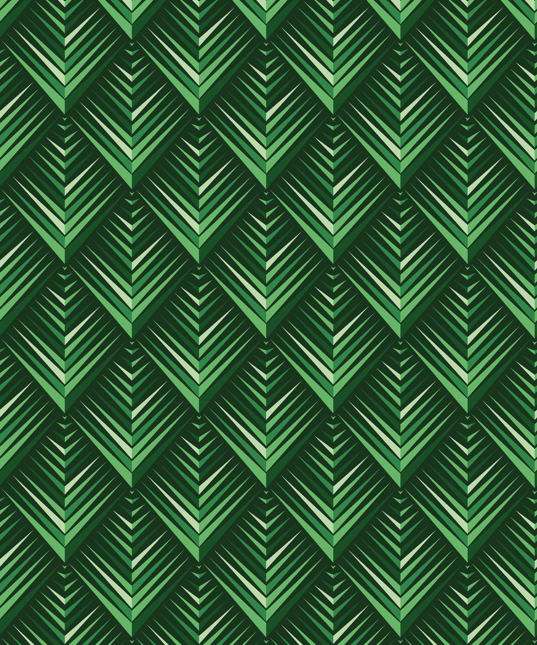 Nocturnal Wallpaper • geometric • Jungle • Swatch
