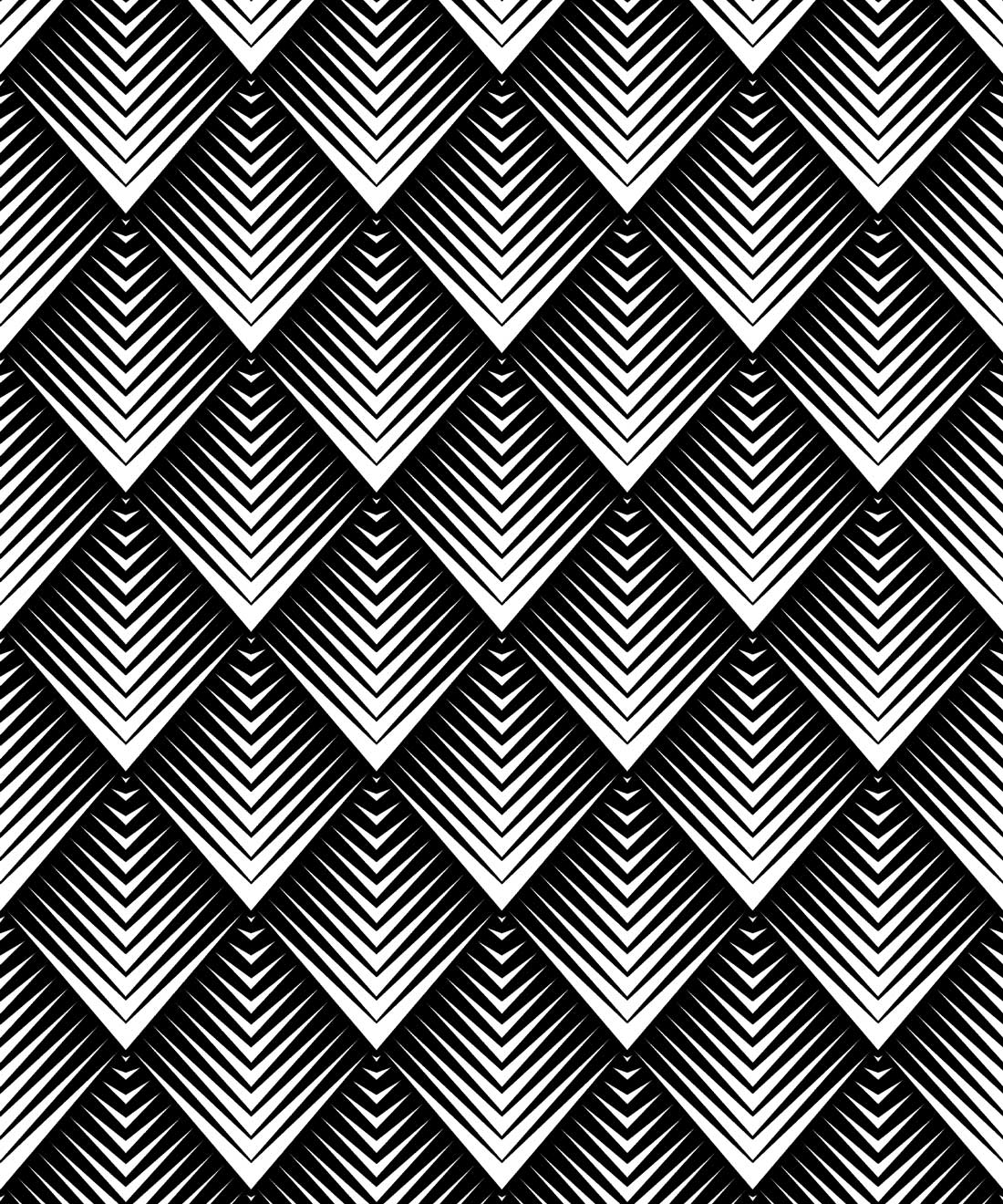 Nocturnal Wallpaper • geometric • Monochrome Reverse Swatch