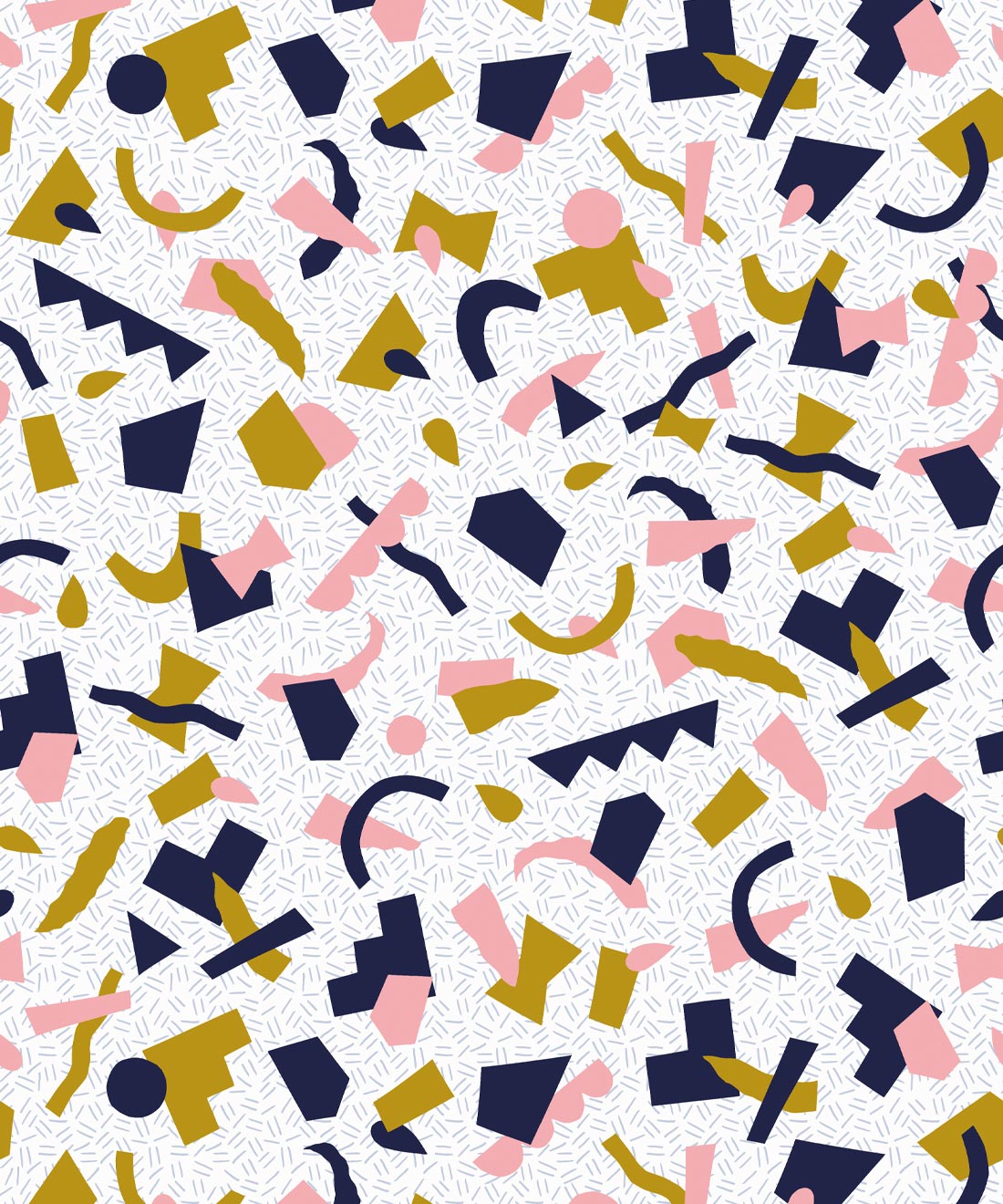 Tutti Frutti Wallpaper • geometric • Grey • Swatch