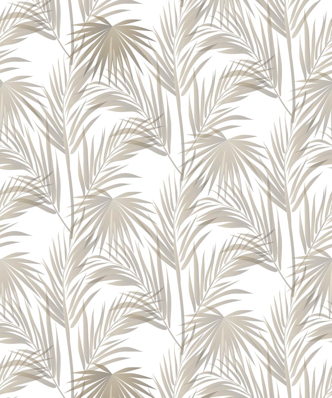 Daintree Palm Wallpaper • Floral Wallpaper • Brass • Swatch