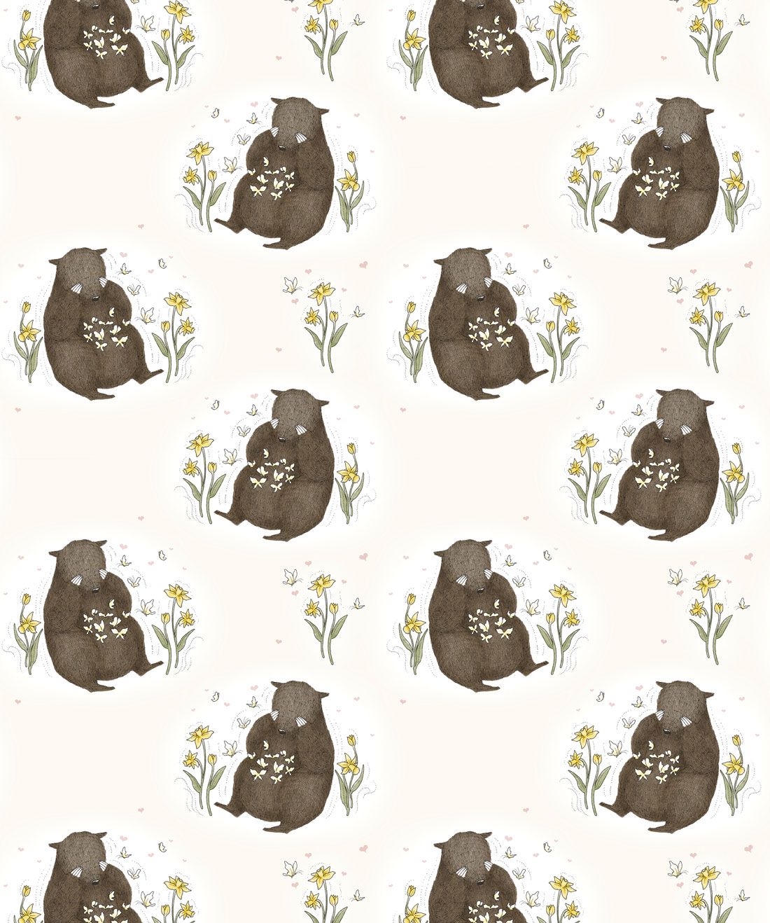 Bear & Butterfly Wallpaper