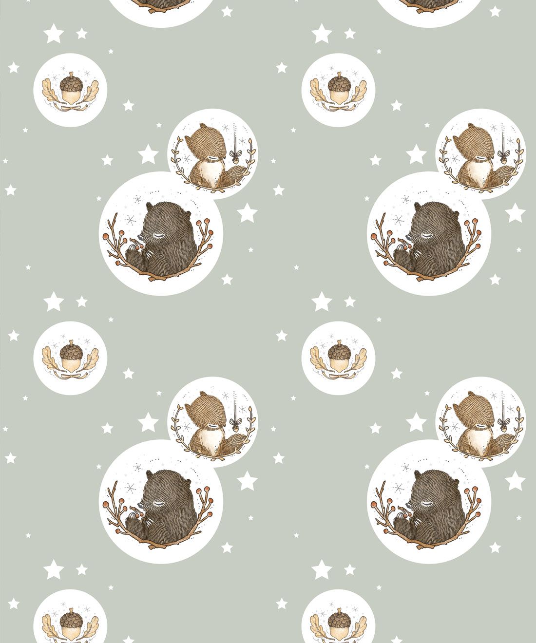 Bear & Squirrel Wallpaper