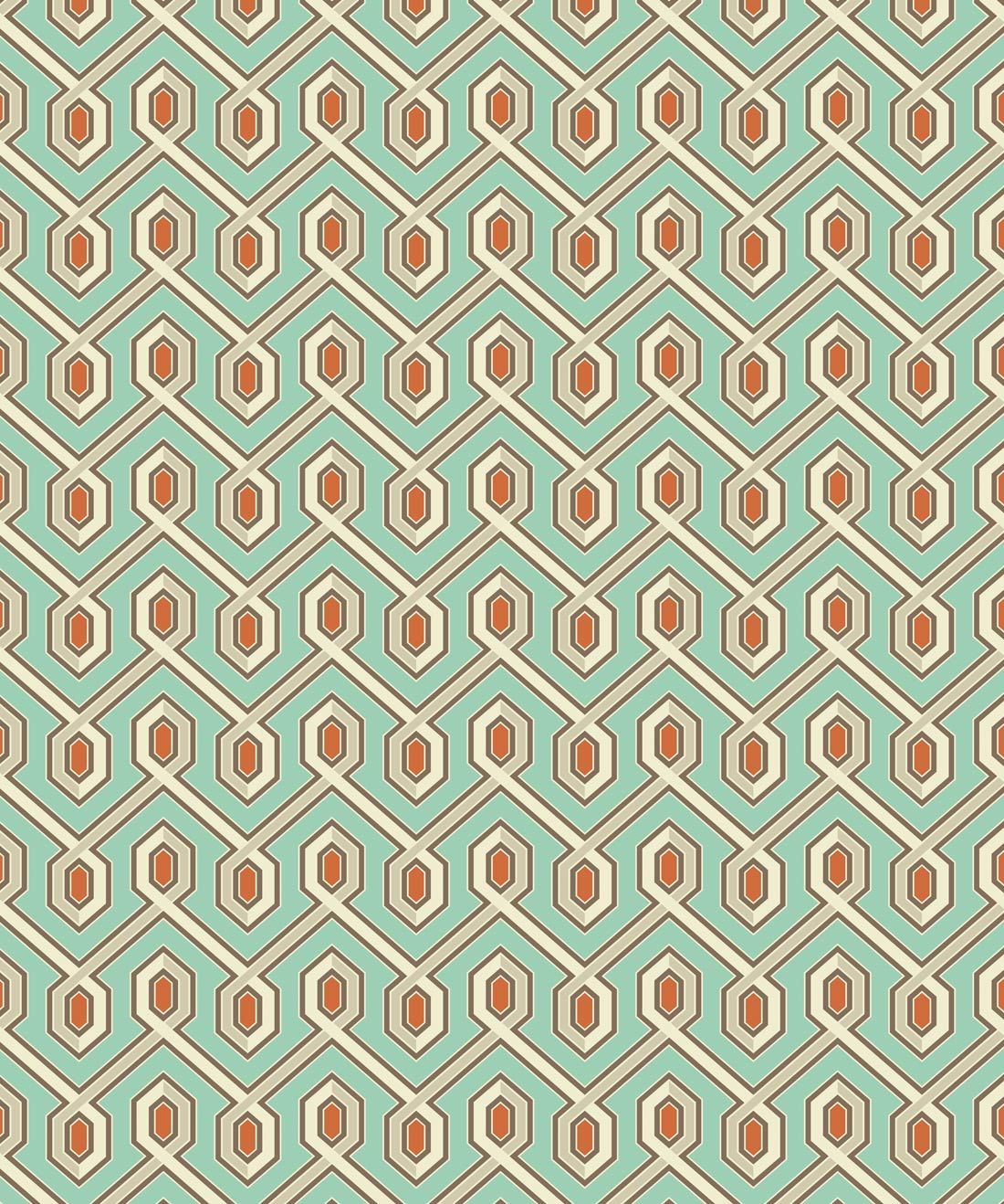 Mountain Gem is a fresh geometric wallpaper