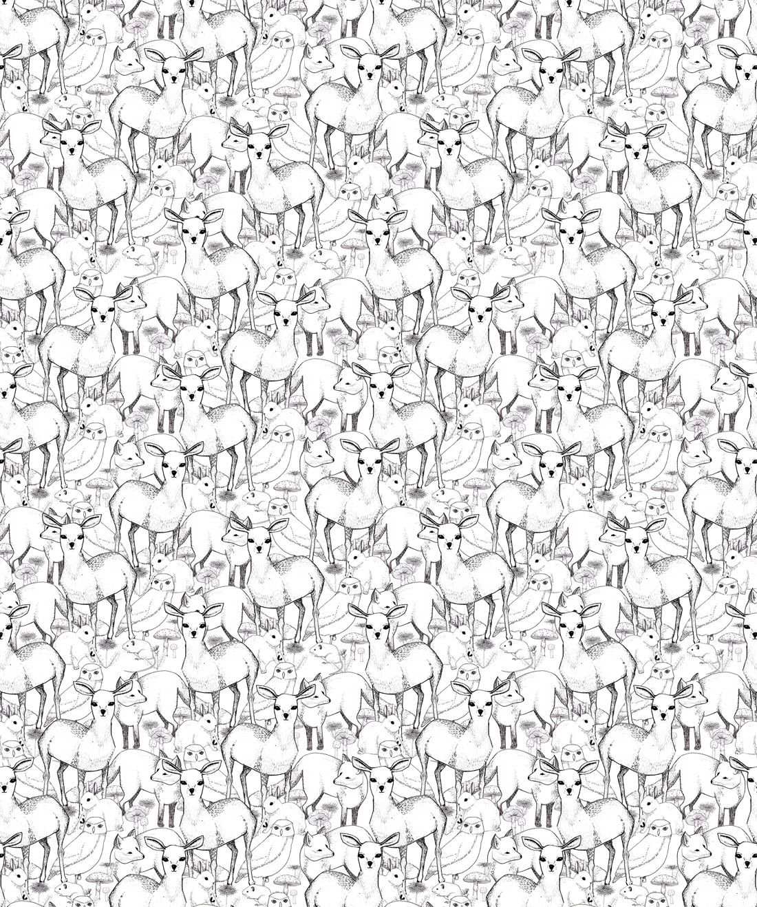 Woodland is a forest animal wallpaper