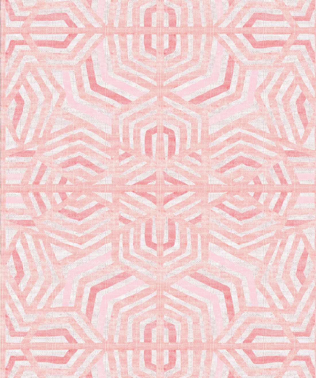 Bedouine in Coral is a Tribal Wallpaper