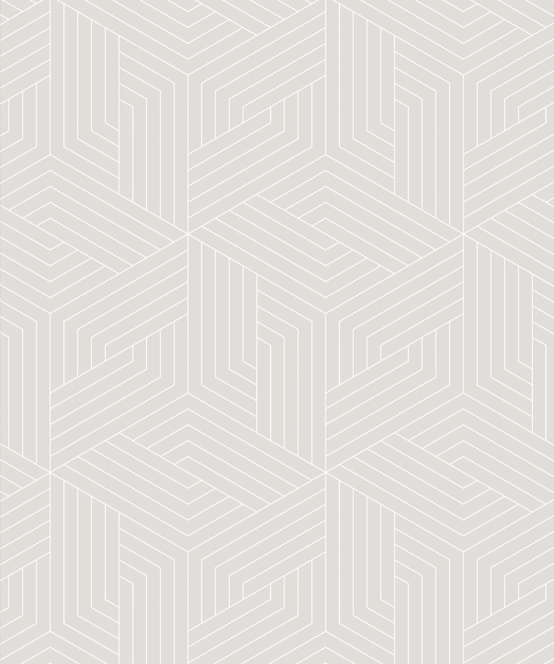Warm Grey Geometric Illusions Wallpaper • Geometric Wallpaper • Milton & King