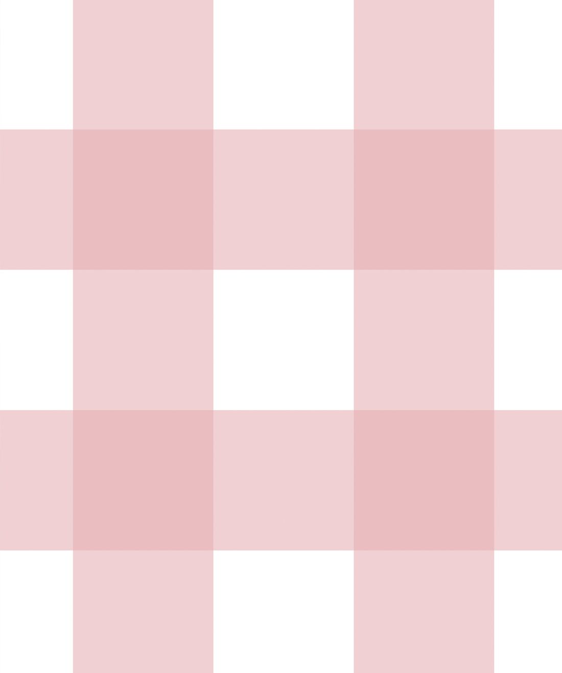 Mel's Buffalo Check Wallpaper • Pink Plaid Wallpaper Swatch