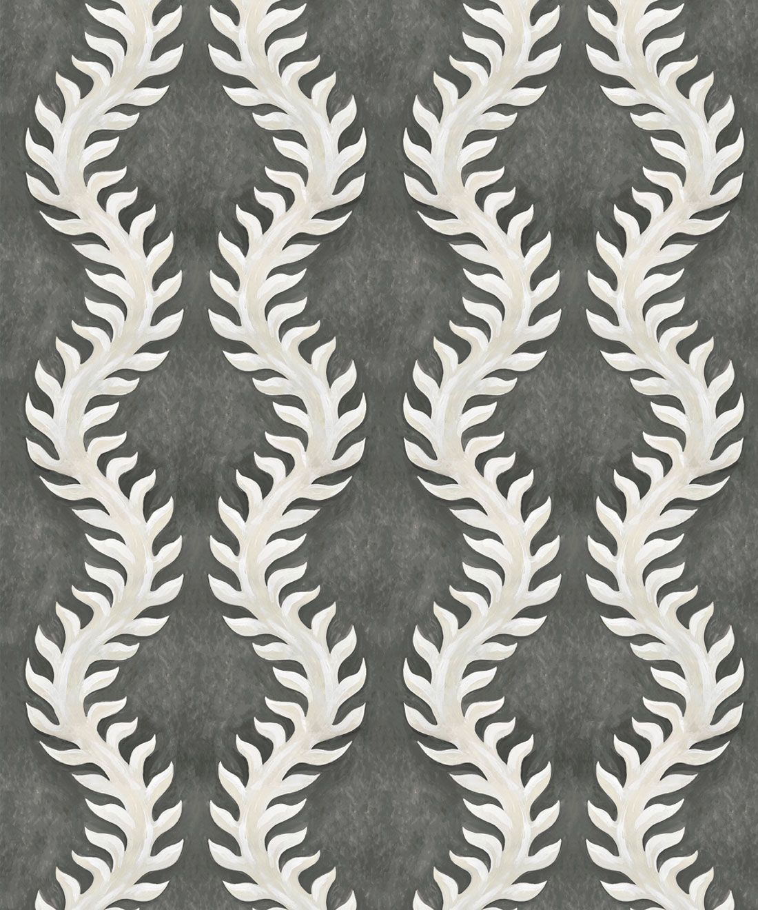 Fern Wallpaper • Gray Wallpaper • Swatch