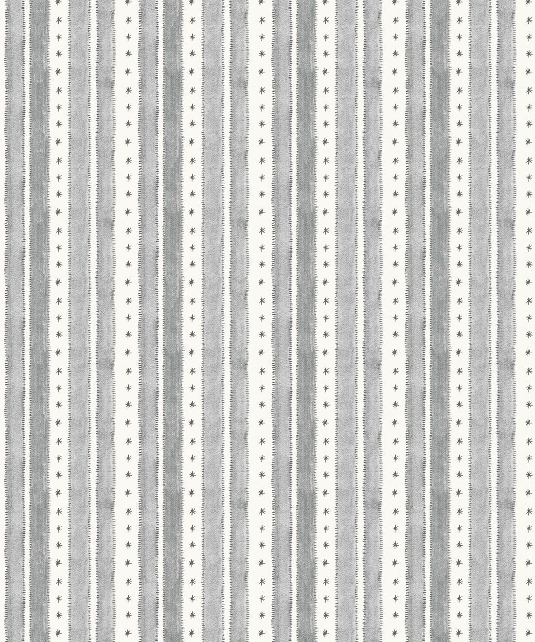 Star Stripe Wallpaper • Charcoal • Swatch
