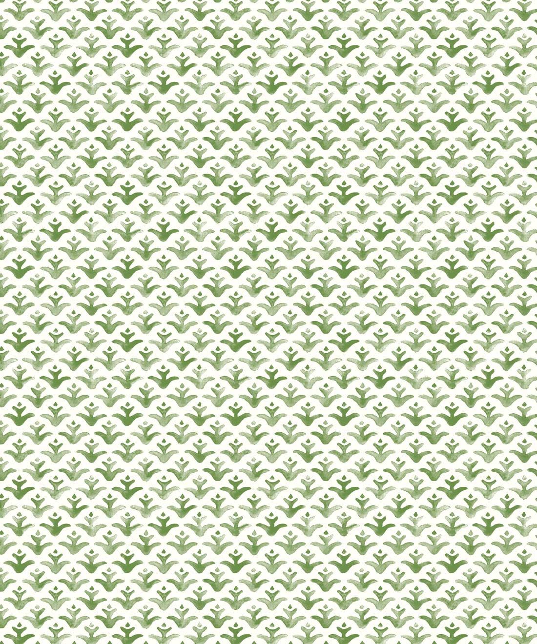 Astor Wallpaper • contemporary watercolor • Green Wallpaper • Moss • Swatch