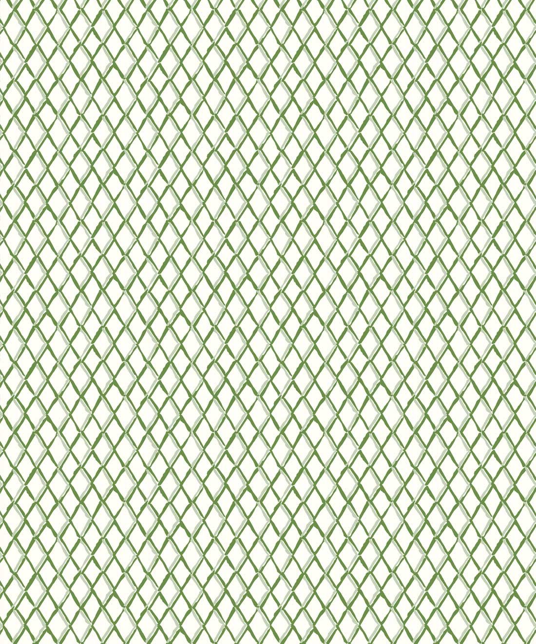 Lexington Wallpaper • contemporary trellis • Dianne Bergeron • Moss • Swatch