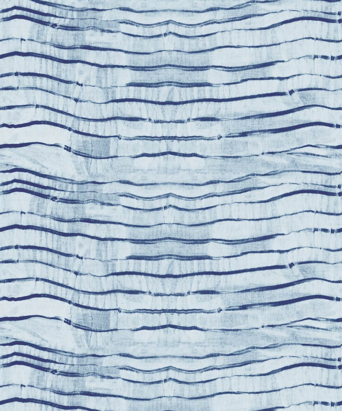 Lyrical Wallpaper • Japanese waves • Shibori • Indigo • Swatch
