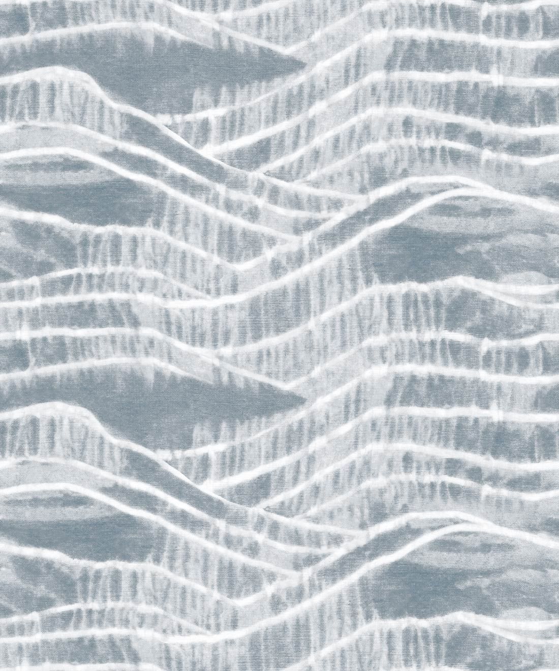 Vista Wallpaper • Tie-dye mountain • Shibori • Washed Denim Reversed • Swatch