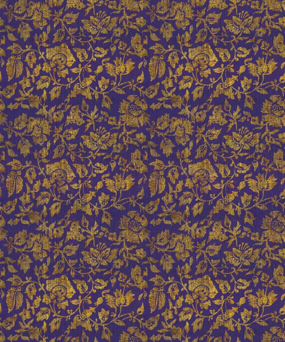 Damask Bloom Wallpaper • Violet • Swatch