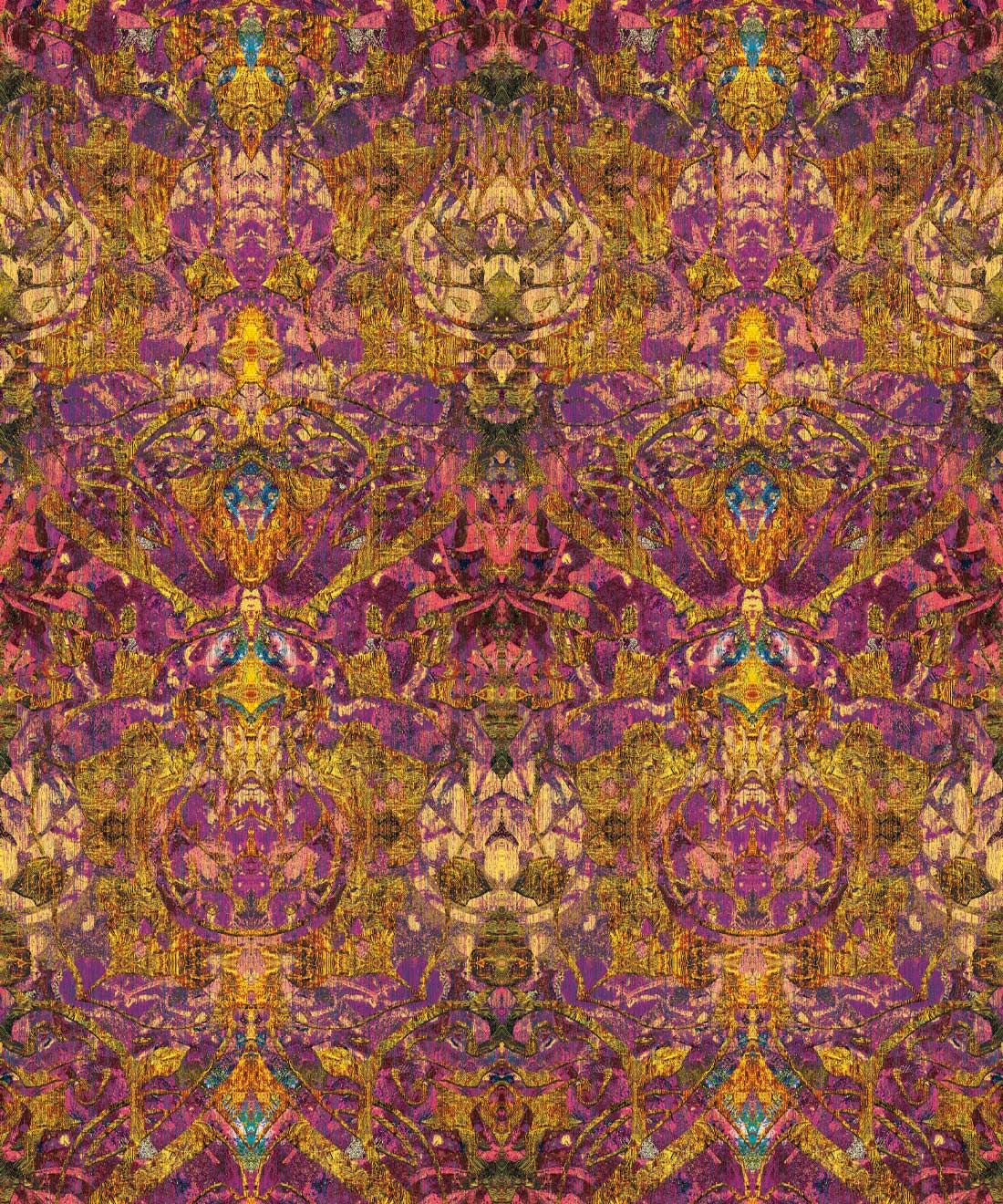 Damask Tulip Wallpaper • Mayala • Swatch