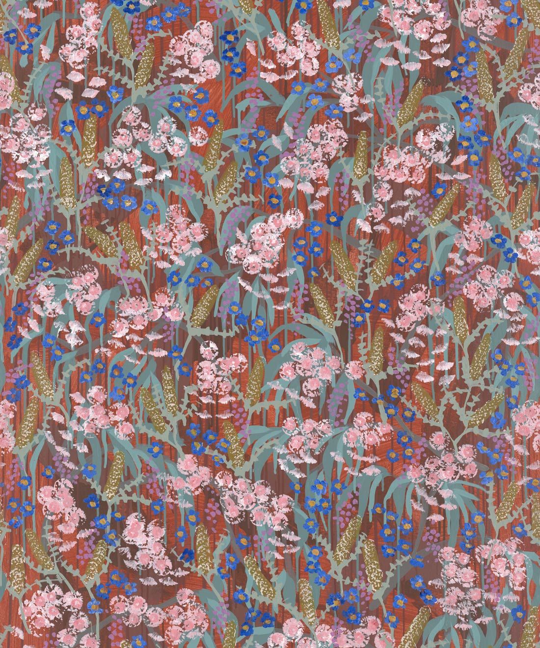 Feels Like Home Wallpaper • Tiff Manuell • Colorful Floral Wallpaper • Swatch