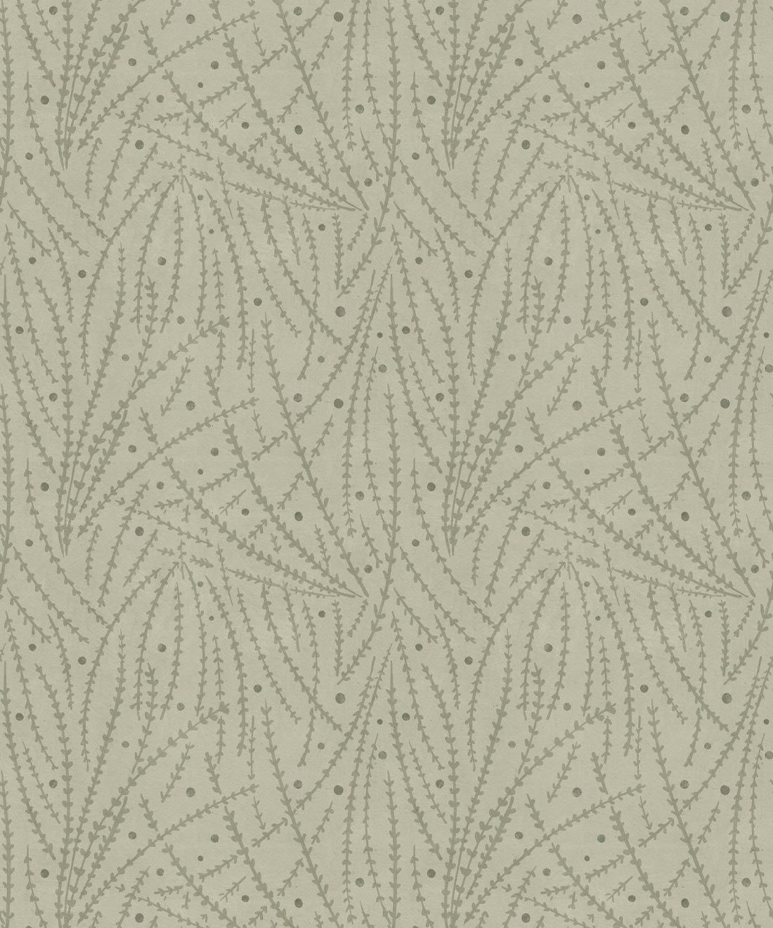 Brush Wallpaper • Floral Wallpaper • Sage • Swatch